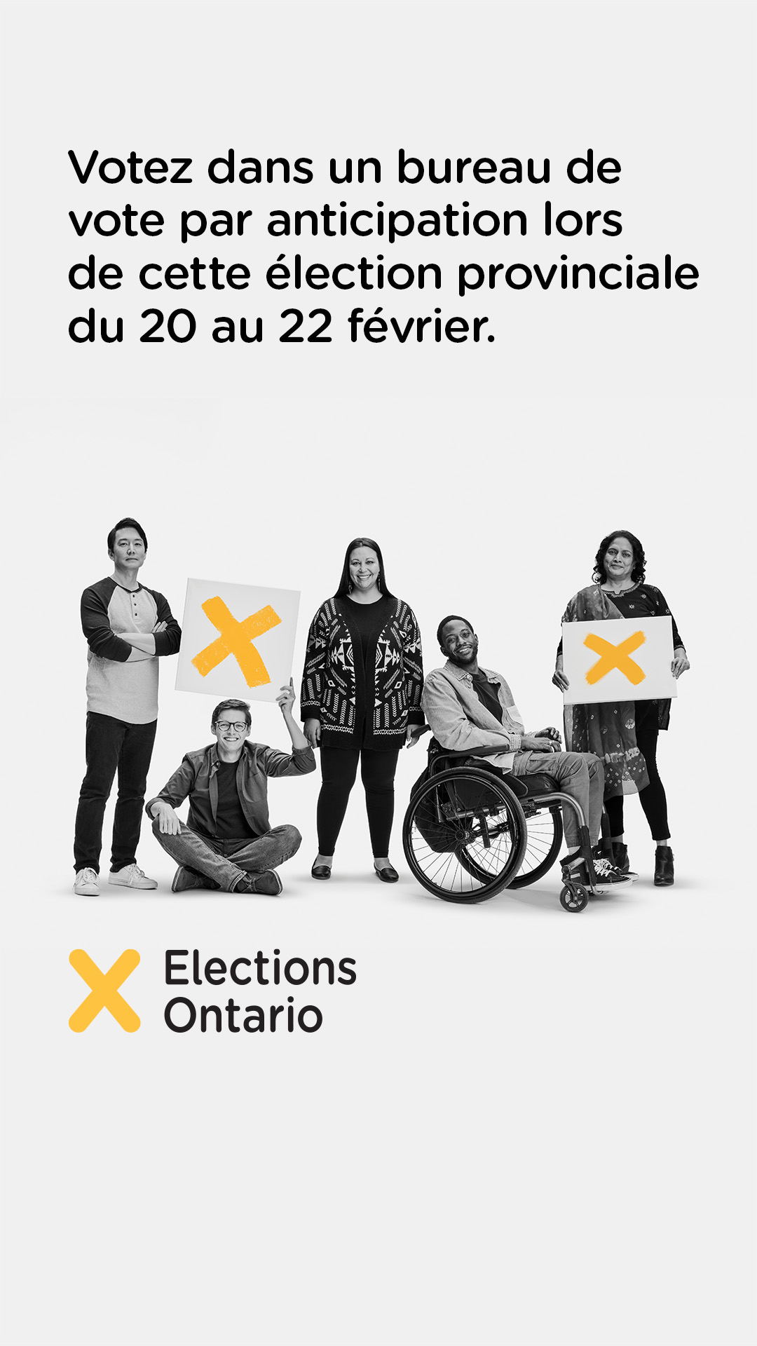 Votez dans un bureau de vote par anticipation lors de cette élection provinciale du 20 au 27 février